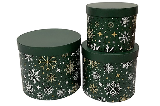 [123970] Pack 3 decorated Christmas cardboard boxes 23x19.5 cm-3