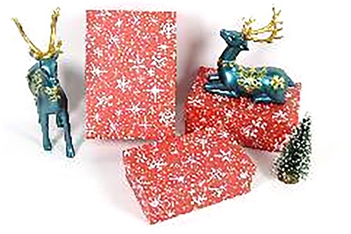 [123976] Pack 3 decorated Christmas cardboard boxes 23x16x9.5 cm-2