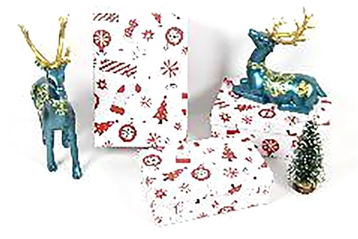 [123977] Pack 3 boîtes en carton de Noël décorées 23x16x9.5 cm-3