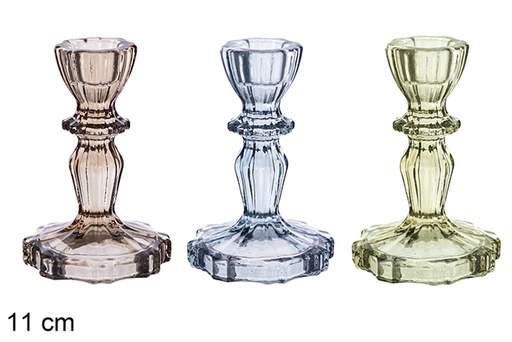 [123987] Portavela colores cálidos 11cm