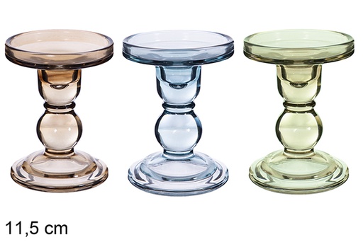 [123989] Portacandele colori caldi 11.5cm