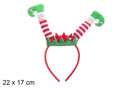 [102198] Christmas Headband angel/tree 22x17 cm