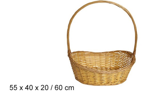 [103255] Cesta de vime mel 60 cm 