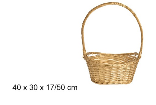 [103259] Cesta de vime mel 40 cm