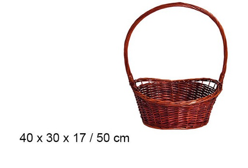 [103265] Mahogany Christmas basket 50 cm  