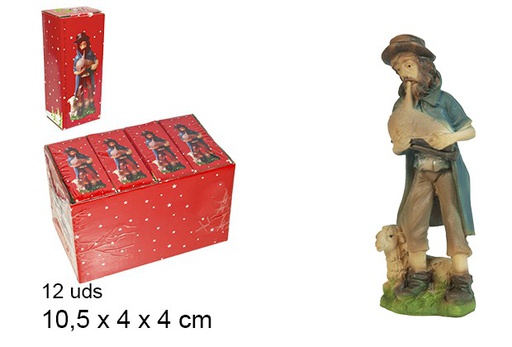 [103372] Resin shepherd bagpiper 10,5 cm