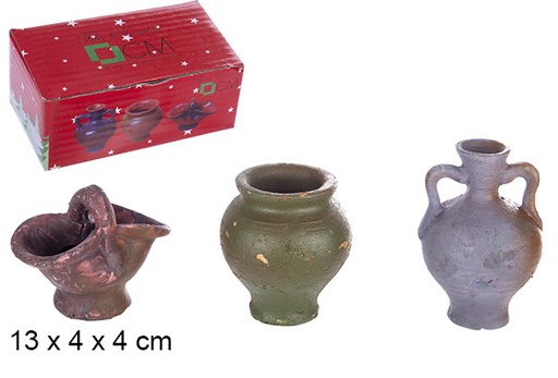 [103416] Pack 3 resin pitchers 13x4 cm