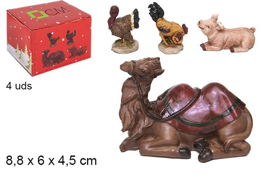 [103451] Pack 4 assorted animals