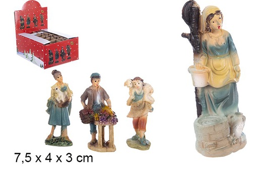 [103475] Figura del presepe in resina assortita - 1