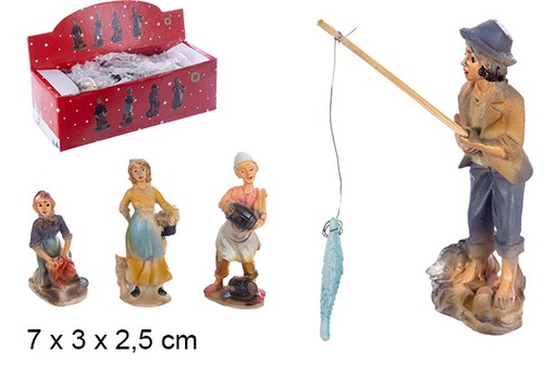 [103476] Figura del presepe in resina assortita - 2