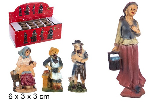 [103477] Assortiment de figurines de la Nativité en résine - 3