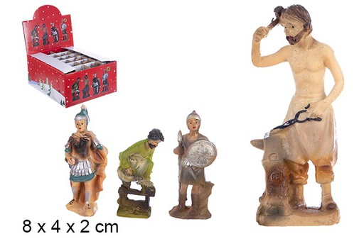 [103479] Assortiment de figurines de la Nativité en résine - 5