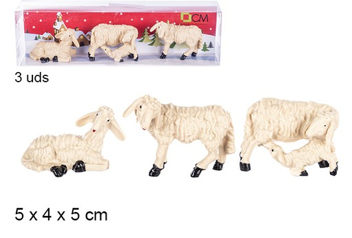 [103493] Pack 3 resin sheep