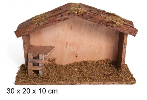 [103508] Wooden hut 30x20 cm 