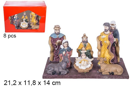 [103520] 8 PCS/CHRISTMAS NATIVITY IN PVC BOX