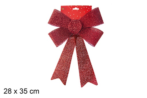 [103532] Red Christmas bow 28x35 cm