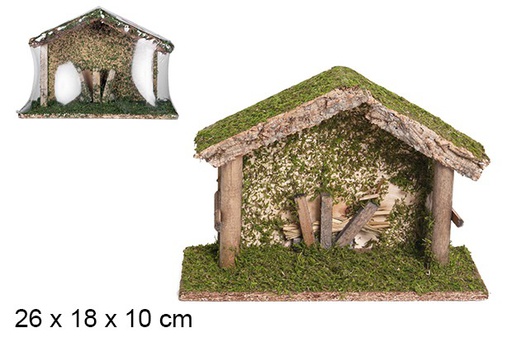 [103564] Wooden cabin 26x18x10 cm