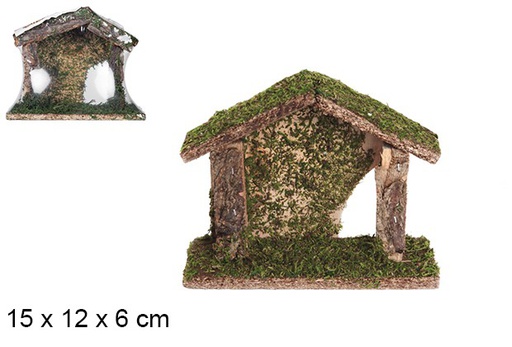 [103566] Wooden cabin 15x12x6 cm