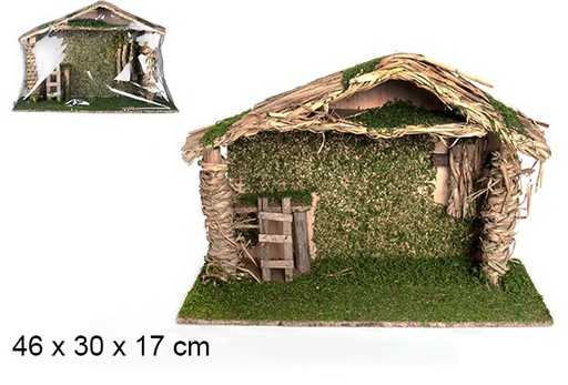 [103569] Cabane en bois 46x30x17 cm