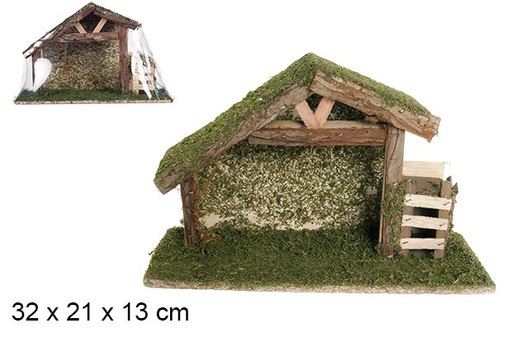 [103575] Wooden cabin 32x21x13 cm