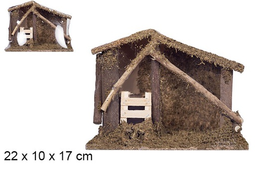 [103589] Cabane ouverte 22x10x17 cm