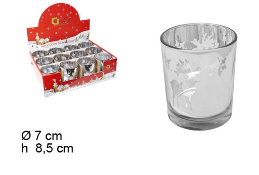 [103677] Christmas candle holder 7 cm  