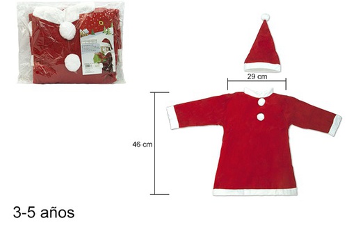 [103932] Traje Papa Noel niña 3-5 años