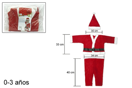 [103934] Santa Claus costume for children 0-3 years