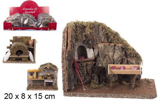 [104365] Forno/cucina per presepe 20x8 cm