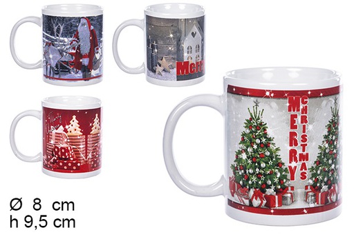 [104446] Mug de Noël en céramique 8 cm