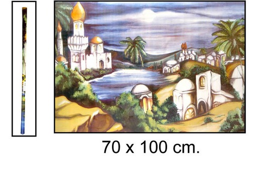 [104465] Carta decorazione paesaggio 70x100 cm