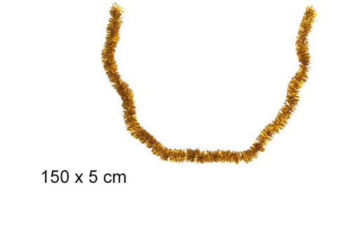 [105238] Mini boa pelo ancho oro 150x5 cm