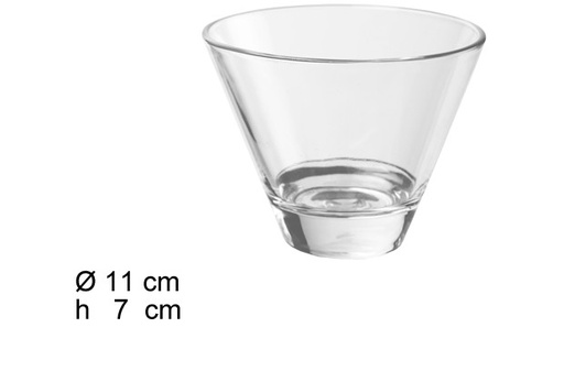 [052471] Bowl redondo vidrio 11x7 cm