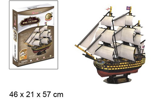 [079208] HMS Victory vessel 3D puzzle