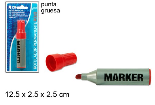 [079211] Marcador permanente vermelho
