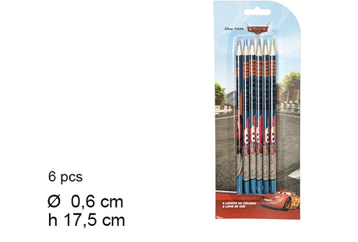 [079765] Pack 6 lápices colores Cars