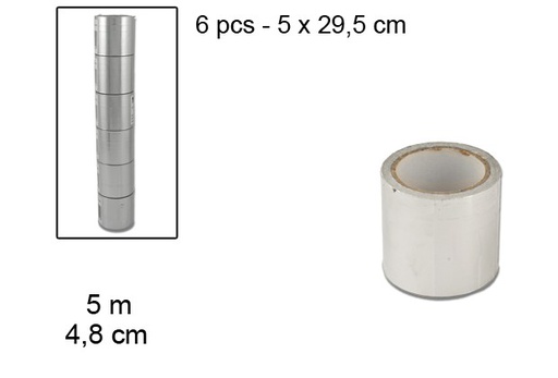 [091852] Nastro di alluminio 5 m x 4,8 cm