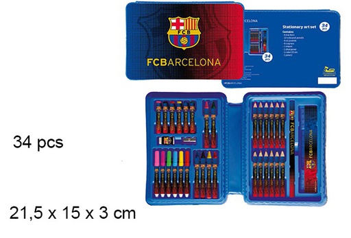 [097221] Set 34 piezas estuche F.C Barcelona