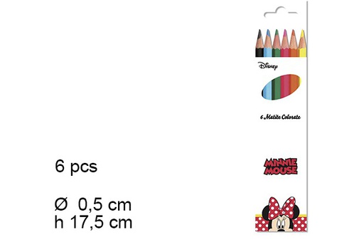 [097291] Pack 6 lápices colores Minnie