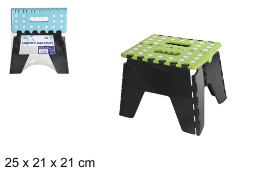 [100340] Banco de plástico dobrável sortido 25x21 cm