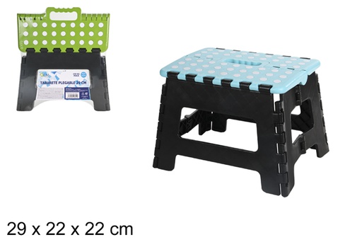 [100341] Banco de plástico dobrável sortido 29x22 cm