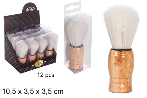 [100394] Pennello da barba scatola PVC