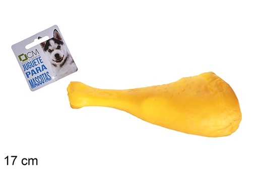 [100417] Chicken thigh pet chew toy 17 cm 