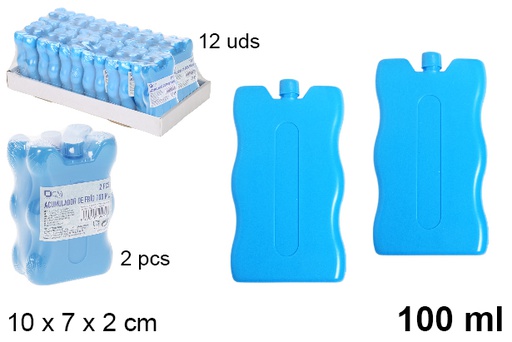 [100470] Pack 2 accumulatore di freddo per frigorifero 100 ml