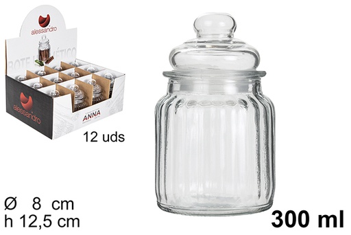 [100485] Bote cristal hermético Anna 300 ml