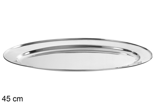 [100529] Bandeja metal oval 45cm