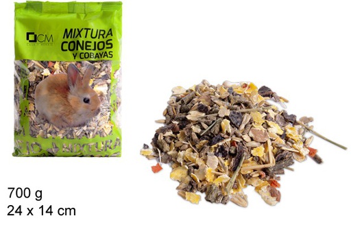 [100797] Alimento conejos/cobayas 700 gr.