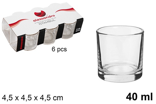 [100816] Pack 6 Istambul shot glass 40 ml