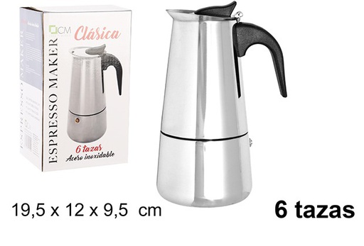 [101459] Steel coffee maker 9 cups 19,5x12 cm