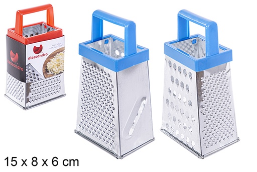 [101490] Metal grater 4 cutting modes 15x8 cm